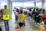 Los participantes ocuparon cuatro de las plantas del Fórum Evolución en la prueba de la mañana del domingo. SANTI OTERO