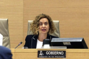 Meritxell Batet, ministra de Política Territorial, en el Congreso de los Diputados.-DAVID CASTRO
