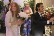 Shia LaBeouf y Mia Goth, durante su boda en Las Vegas.-TWITTER