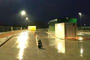 La construcción de la planta ubicada en Villadiego -muy similar a la prevista en Mena-, ultima ya algunos detalles con la intención de inaugurarla este mes.-ECB