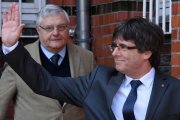 Carles Puigdemont, tras salir de la cárcel de Neumünster.-/ CARSTEN REHDER