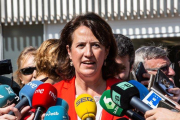 La presidenta de la ANC, Elisenda Paluzie, el pasado 1-O en Barcelona.-EUROPA PRESS