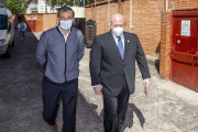 Manzanedo y Caselli en el dia de la firma del convenio de filialidad. SANTI OTERO