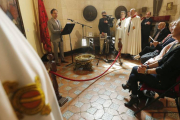 La solemnidad de la Sala de Poridad del Arco de Santa María albergó esta propuesta de la Hermandad de Caballeros e Infanzones.-Raúl Ochoa