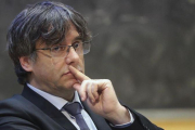 Carles Puigdemont, en una imagen de ayer, en Dublín.-NIALL CARSON (AP)