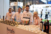 Los cuatro cocineros que ayer representaron a Burgos Alimenta en el Salón de Gourmets.-ECB