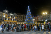 Un momento del encendido navideño, el pasado viernes. SANTI OTERO