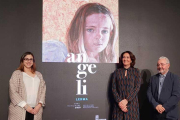 La alcaldesa de Lerma, Celia Izquierdo, junto a la consejera de Turismo, Josefa García, y el secretario general de la Fundación Las Edades del Hombre, Gonzalo Jiménez.-ECB
