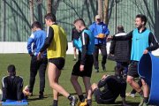 Manix Mandiola dirige una sesión de entrenamiento en las instalaciones del Burgos Promesas en Castañares-Israel L. Murillo
