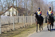 Patrulla húngara en la zona fronteriza con Serbia donde está previsto levantar un muro.-Foto: ZOLTAN GERGLEY / AP