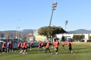 Un entrenamiento del Reus Deportiu.-