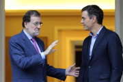 Es el primer encuentro entre el presidente del Gobierno y el líder socialista desde que este recuperó las riendas del partido-JUAN MANUEL PRATS