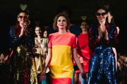 Ágatha Ruiz de la Prada presentó este miércoles en Nueva York su propuesta femenina para la próxima temporada otoño/invierno.-EFE