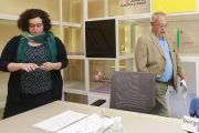 Mercedes Andrés, gerente del instituto, y Gonzalo Santonja, director general.-RAÚL G. OCHOA