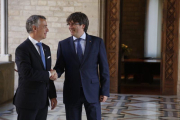 El lehendakari Urkullu no está a favor de que Puigdemont gobierne desde Bruselas: Para dirigir un país, hay que estar presente-JULIO CARBO (ARCHIVO)