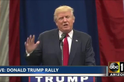 Donald Trump en un mitin en el Estado de Ohio este lunes, donde ha dicho que las elecciones del 8 de noviembre estarán amañadas.-ABC NEWS