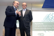 José Ignacio Nicolás Correa y Eduardo Hernández Alonso en la inauguración de la jornada.-ICAL