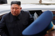 El líder norcoreano Kim Jong-un en su reciente viaje a Moscú.-EFE / SERGEI ILNITSKY