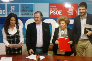 (De izq. a dcha), María Fernanda Blanco, Julián Simón de la Torre, Leonisa Ull y David Jurado.-L. V.