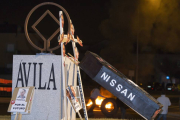 Jornada de huelga de los trabajadores de la factoría de Nissan en Ávila-Raúl Sanchidrián