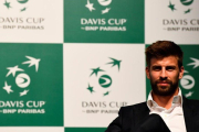 Gerard Piqué, al presentar su proyecto de la Copa Davis en Madrid en octubre, también con su empresa Kosmos.-