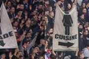Una imagen de las pancartas sexistas.-