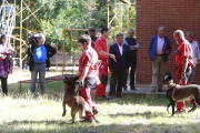 El presidente de la Diputación, aprovechó su visita a las instalaciones del GREM para conocer los trabajos de entrenamiento que se llevan a cabo.-RAÚL G. OCHOA