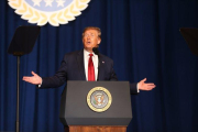 El presidente de los Estados Unidos, Donald Trump, en un acto público. EFE-EPA