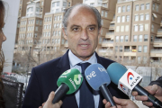 Camps, en una imagen de archivo, tras declarar el pasado mes de febrero en una de las causas de la Fórmula 1-