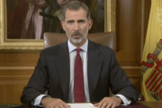 El rey Felipe VI pronuncia su discurso sobre la situación en Cataluña-RTVE