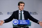 El vicesecretario de comunicación del PP, Pablo Casado.-JOSE LUIS ROCA