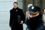 El exjefe de los Mossos Josep Lluís Trapero en su última declaración en la Audiencia Nacional.-JUAN MANUEL PRATS