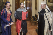 (De izq. a dch) Raquel Torrientes,José Ignacio Martínez e Isabel Torrientes, ayer en la presentación.-S. O.