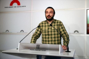 Albert Botran, en el Parlament.-MARIA BELMEZ