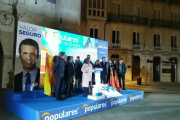 Los candidatos populares intervinieron desde una tarima en el Arco de Santamaría-ECB