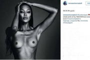 Captura de la cuenta de Instagram de la modelo Naomi Campbell, donde se ve la foto que ya ha sido retirada.-INSTAGRAM