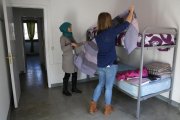 Casa bloc en Barcelona preparada para cuando lleguen los refugiados.-ELISENDA PONS