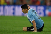 Luis Suárez, durante el partido Uruguay-Chile.-MAURO PIMENTEL