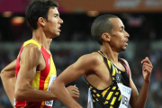 Mechaal (izquierda), en el Mundial de Londres.-EFE / SRDJAN SUKI