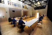 Reunión del consejo de administración de Promueve Burgos antes de que se uniera Ciudadanos al Gobierno local. ISRAEL L. MURILLO