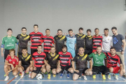 Componentes de los dos equipos que disputaron la final de Copa masculina (Tifema Arcecarne y Bar Salo)-Santi Otero