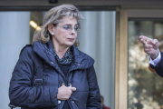María José Alcón, tras declarar como cómplice en el Caso Taula, en noviembre del 2017.-MIGUEL LORENZO