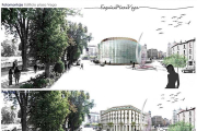 Dos sugerencias para la manzana de plaza Vega: Una con un edificio moderno y otra solución más clásica.-CANALA4 ARQUITECTURA Y URBANISMO