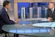 Pedro Sánchez en la entrevista en Telecinco.-