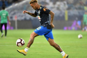 Neymar, en un entrenamiento con Brasil en Riad.-EL PERIÓDICO