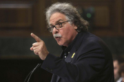 Joan Tardà, durante un pleno del Congreso.-DAVID CASTRO