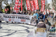 Imagen de la concentración del Primero de Mayo del pasado año.-SANTI OTERO