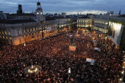 Concentración del 15-M en la Puerta del Sol, en mayo del 2011.-JOSÉ LUIS ROCA