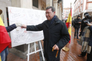 El presidente de la Diputación, César Rico, en el acto de conmemoración del trigésimo sexto aniversario del texto Constirucional del PP.-RAÚL G. OCHOA