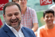 El ministro de Fomento, José Luís Ábalos, en un acto de los socialistas catalanes en LHospitalet de Llobregat, este sábado-EFE